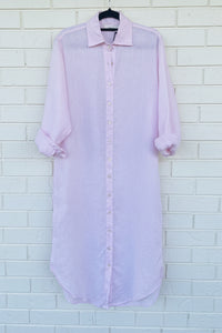 Frockk Shirtdress Elena Linen Soft Pink