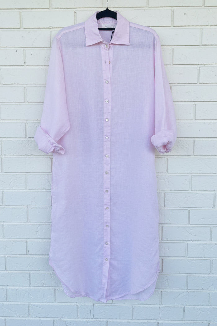 Frockk Shirtdress Elena Linen Soft Pink