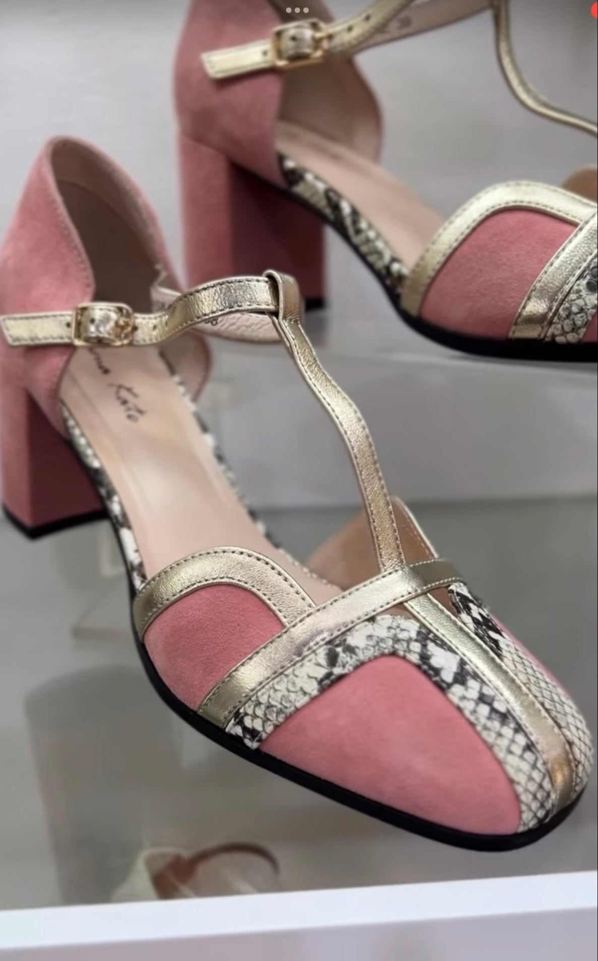 Emma Kate Heel Pink Suede Yasmine