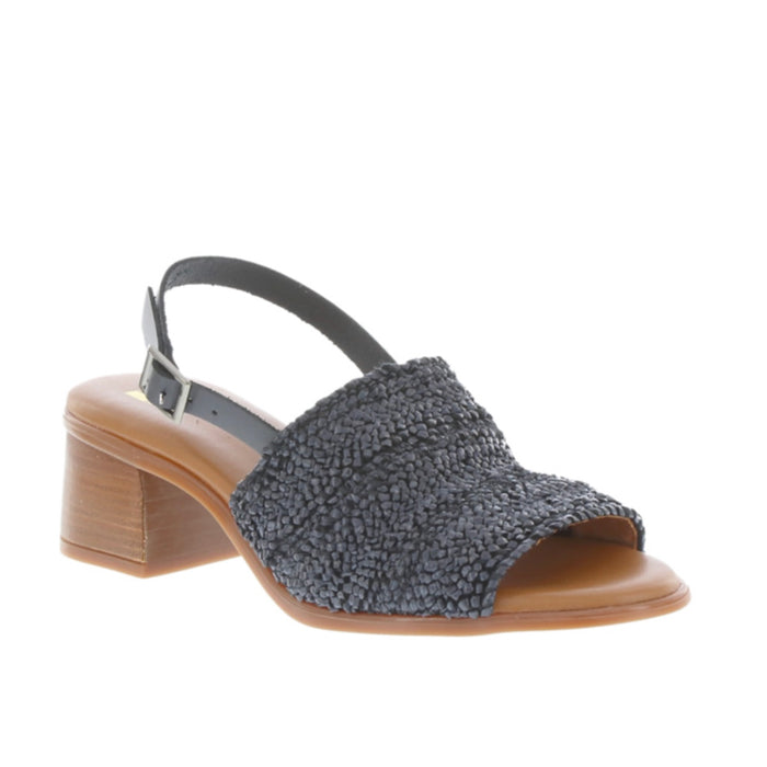 Neo Sandal Black Raffia TA-2732