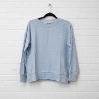 Cloth + Paper + Scissors Sweater The Face Cross Sky Blue C1857