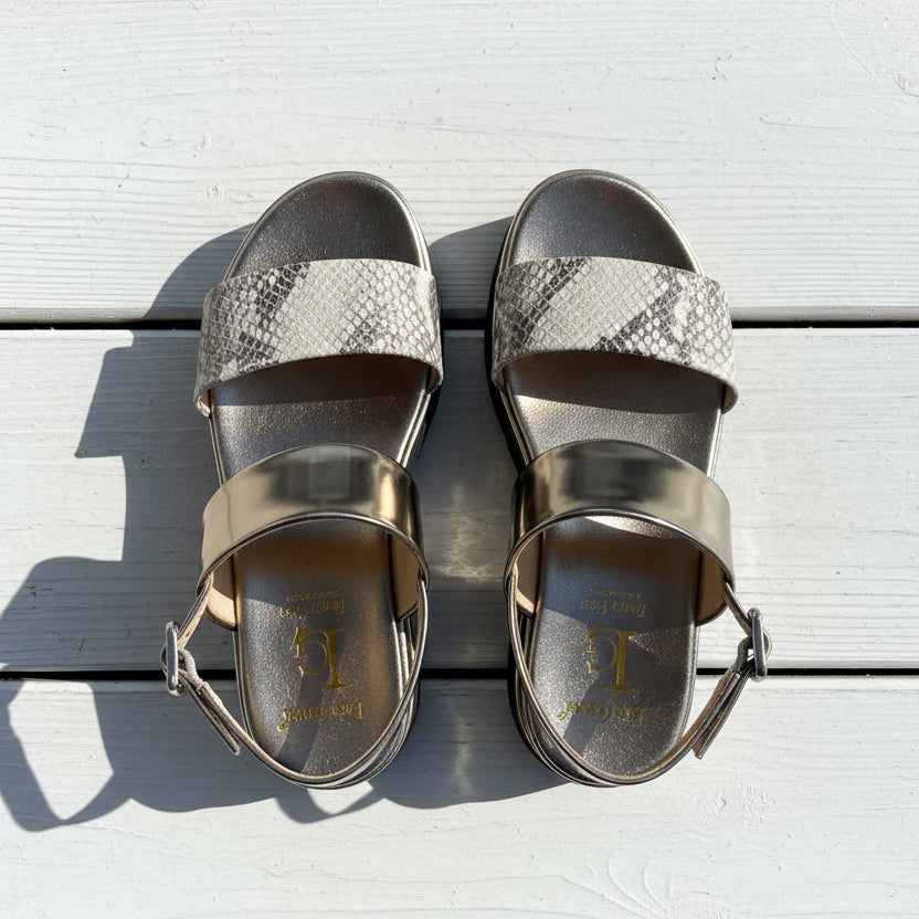 Luca Grossi Sandal Gold Snake C437S