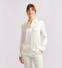 Alessandra Primrose Silk Shirt Ivory 401Q
