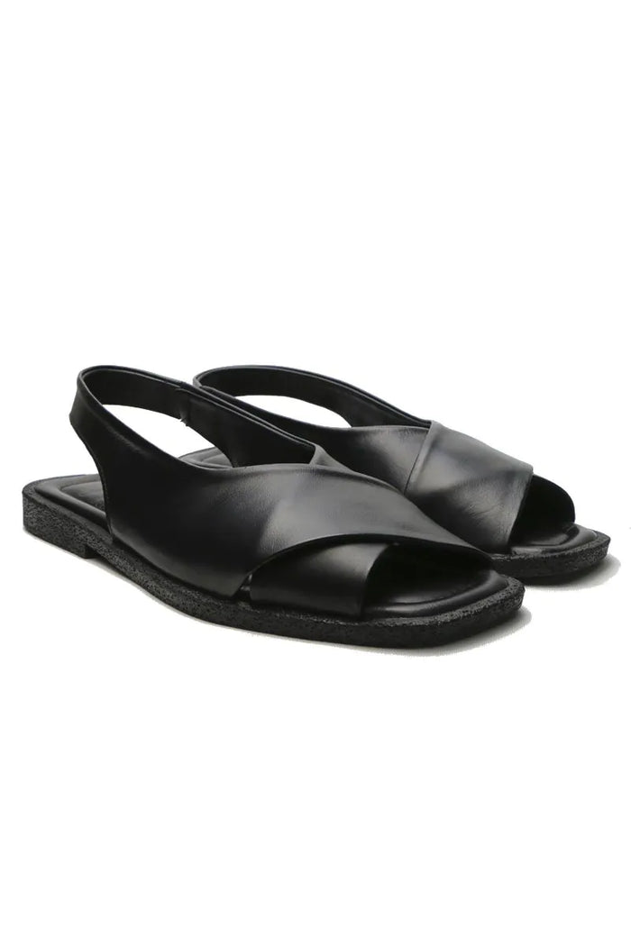 Sempre Di Sandal Black Cross Over 500-1799