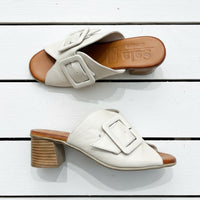 Sala Slide Heeled Bone San Angel