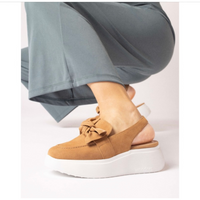 Wonders Wedge Sandal Sand Suede A-3603