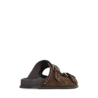 Eos Slide Chestnut Suede Stara