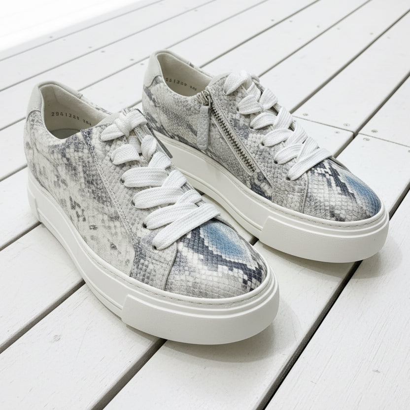Paul Green Sneaker Snake Blue Sky 5527-029