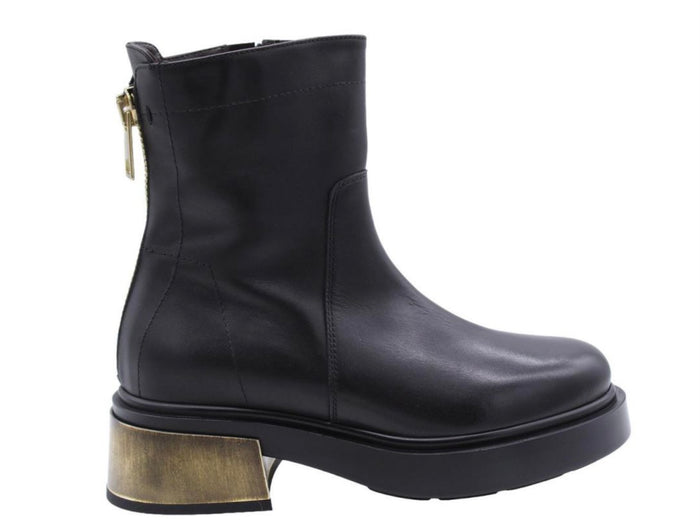 Laura Bellariva Gold Heel Boot
