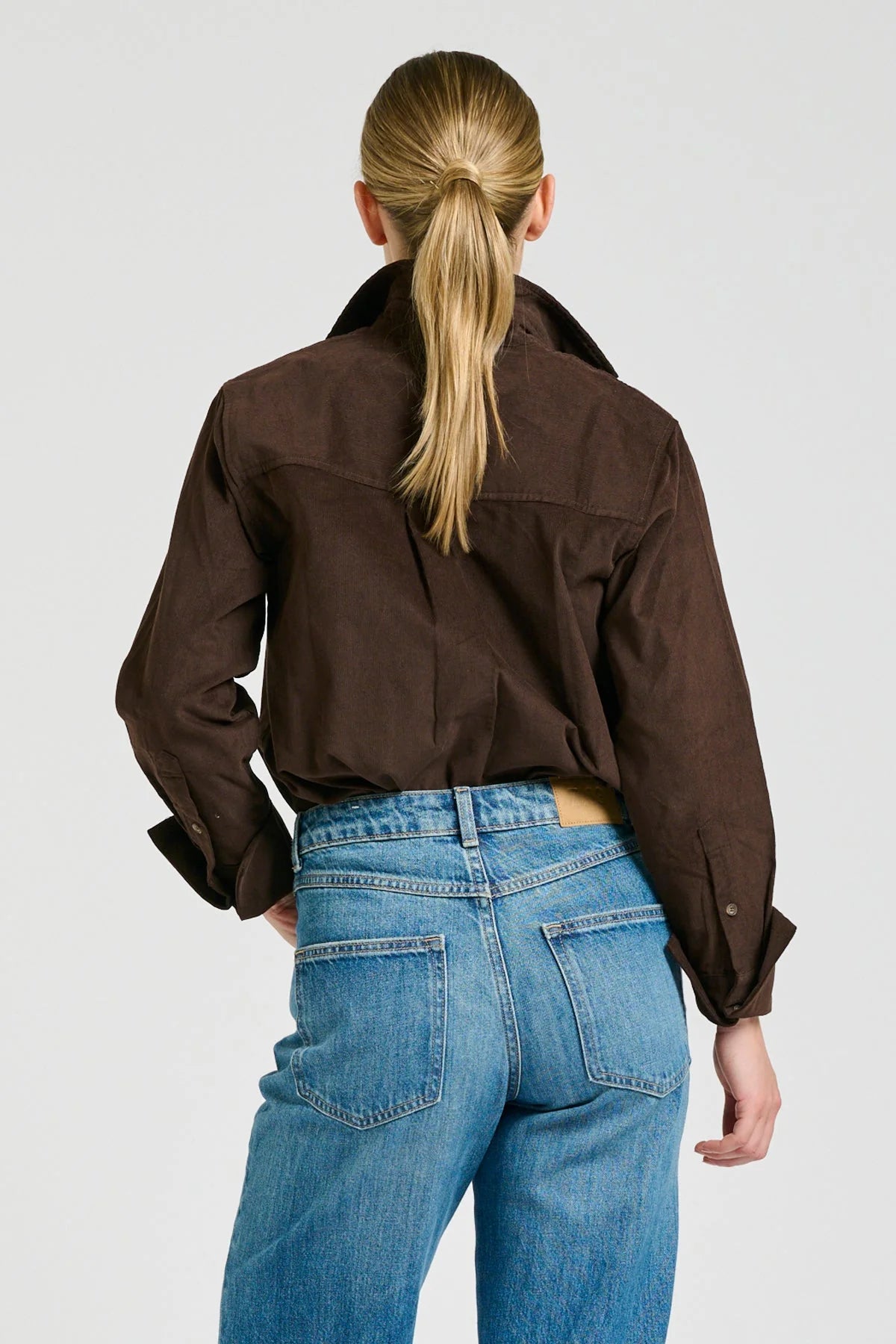 Shirty Shirt Relaxed Chocolate Pincord Elodie