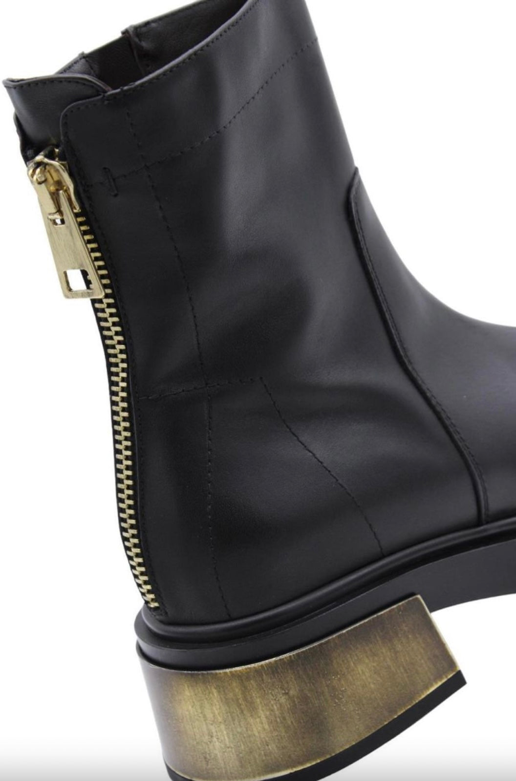 Laura Bellariva Gold Heel Boot