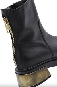 Laura Bellariva Gold Heel Boot