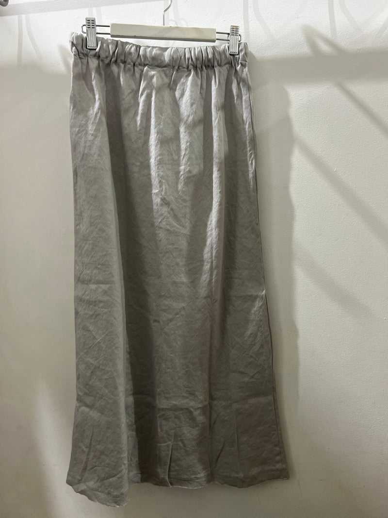 Frockk Skirt Anthea Linen Pewter