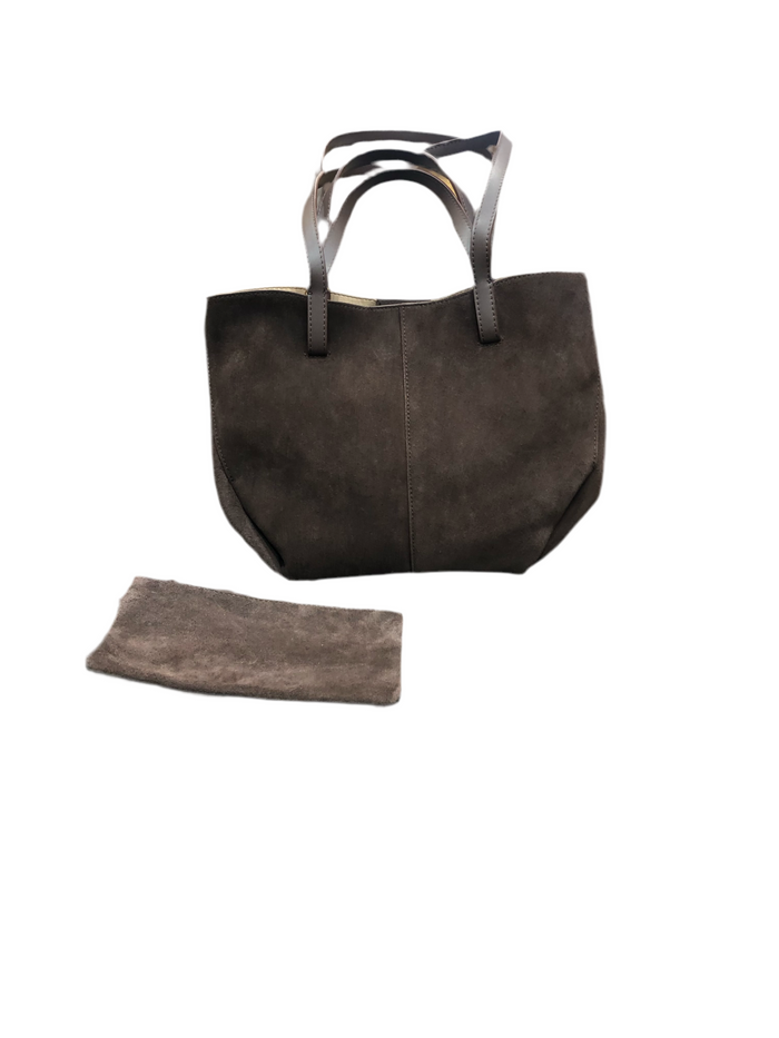 L’ora D’oro Chocolate Suede Bag Double Strap