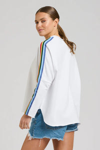 Est 1971 White Raw Tape Sweatshirt