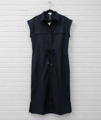 Cloth + Paper + Scissors Dress Rust Pocket Dark Navy