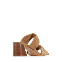 Eos Slip On Heeled Almond Suede Petris