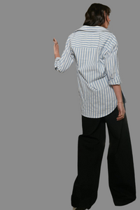 Dricoper Finley Loose Stripe Shirt Blue DD3439