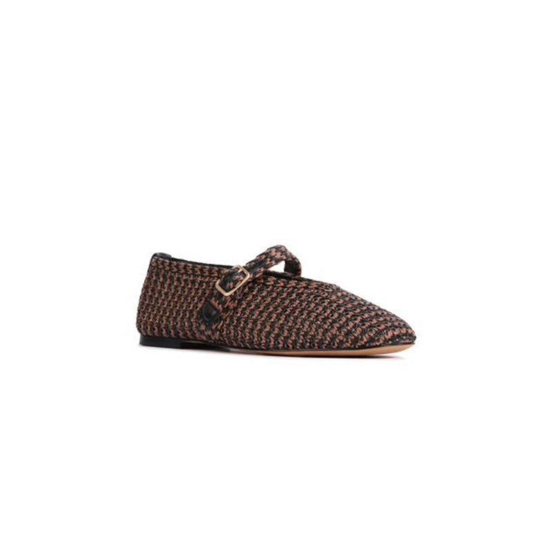 Eos Shoe Santalum Chocolate Raffia