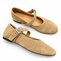 Sempre Di Ballerina Tan Suede  0902