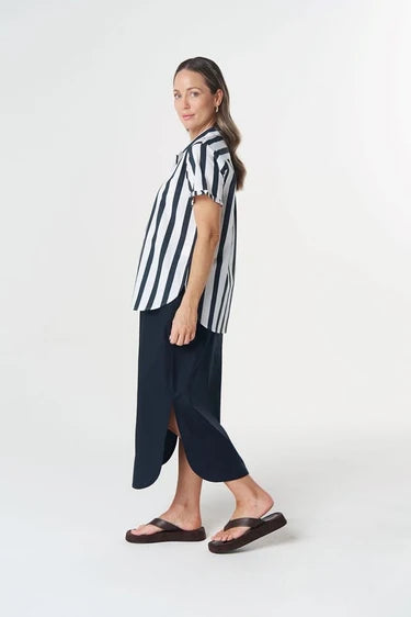 Cloth + Paper + Scissors Shirt Dune Ruffle Hamilton S GC4471-259