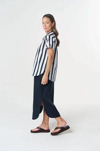 Cloth + Paper + Scissors Shirt Dune Ruffle Hamilton S GC4471-259