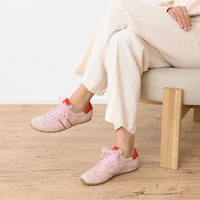 Paul Green Sneaker Princess Pink / Poppy Red Trim 5508-039