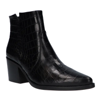Paul Green Black Croc Ankle Boots 9780-026