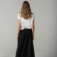 Cloth + Paper + Scissors Front Split Tee White C1384