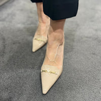Neo nude patent heel 24549-458B