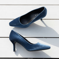 Lodi Heel Velvet Teal