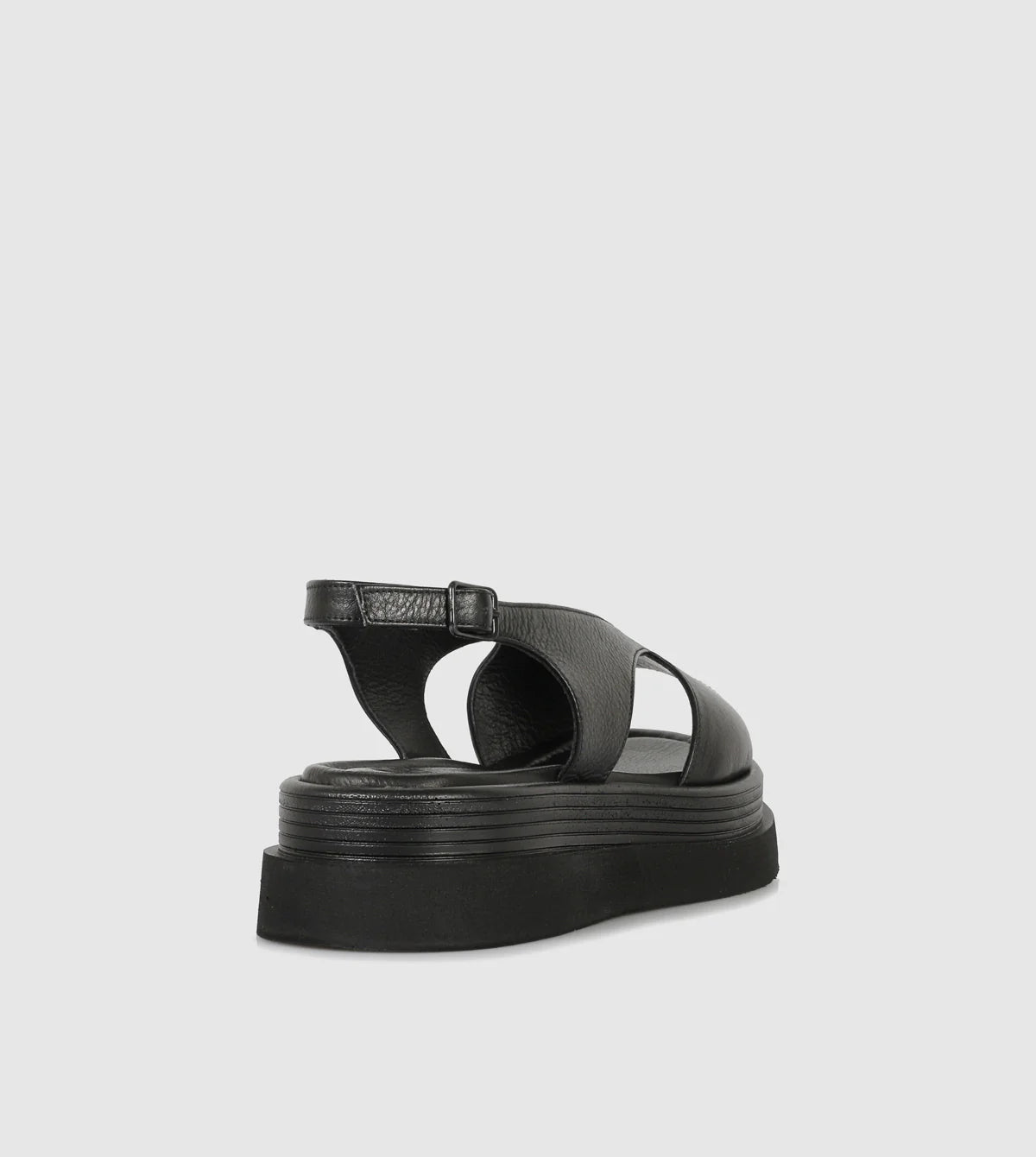 Sempre Di Sandal Platform Black 53004