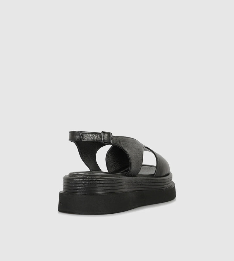Sempre Di Sandal Platform Black 53004