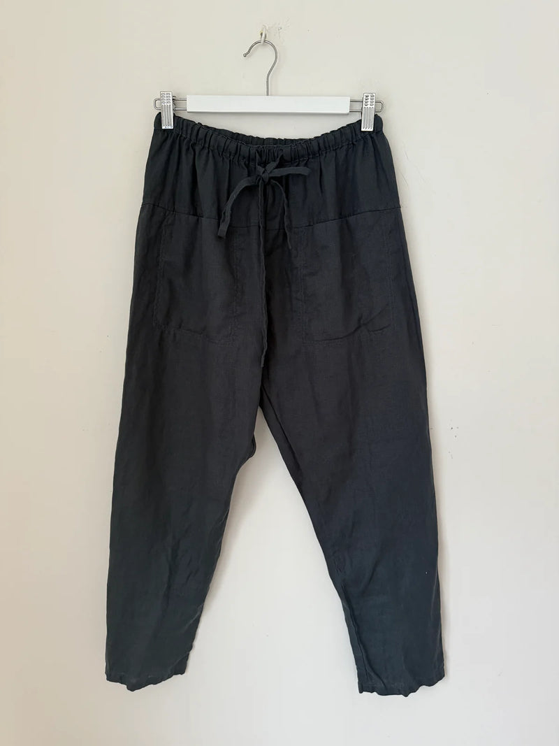 Frockk Pant Jessie Linen Charcoal