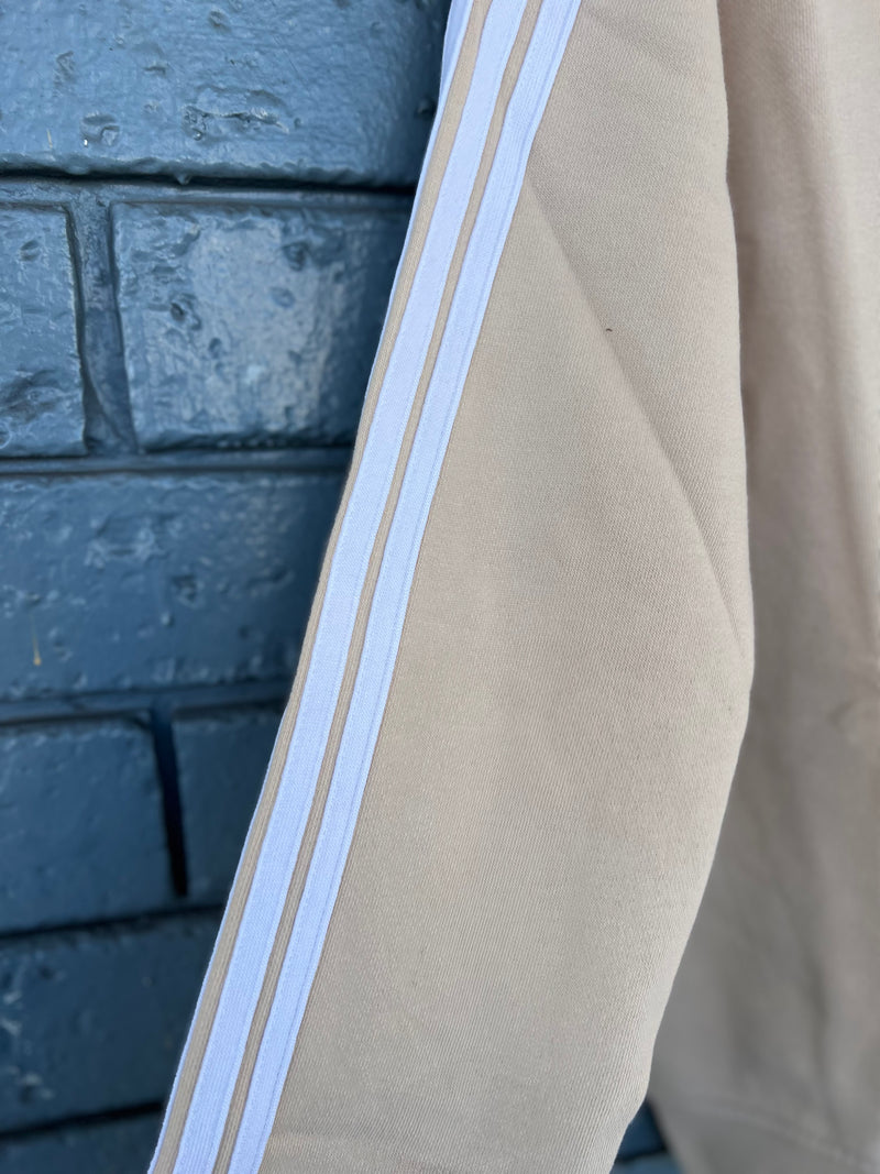 Sophie Moran Sweater Arm Stripe Beige/White