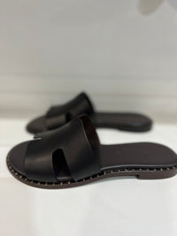 Antichi Romani Chocolate Slides with fine gold detail - 01Nuovo