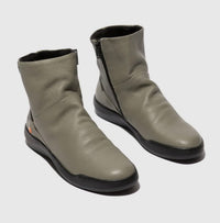 Softinos Leather Ankle Boots Military