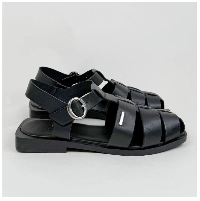 Nu X Neo Velina Black Sandal