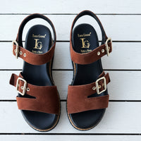 Luca Grossi Sandal Chocolate Suede L831S