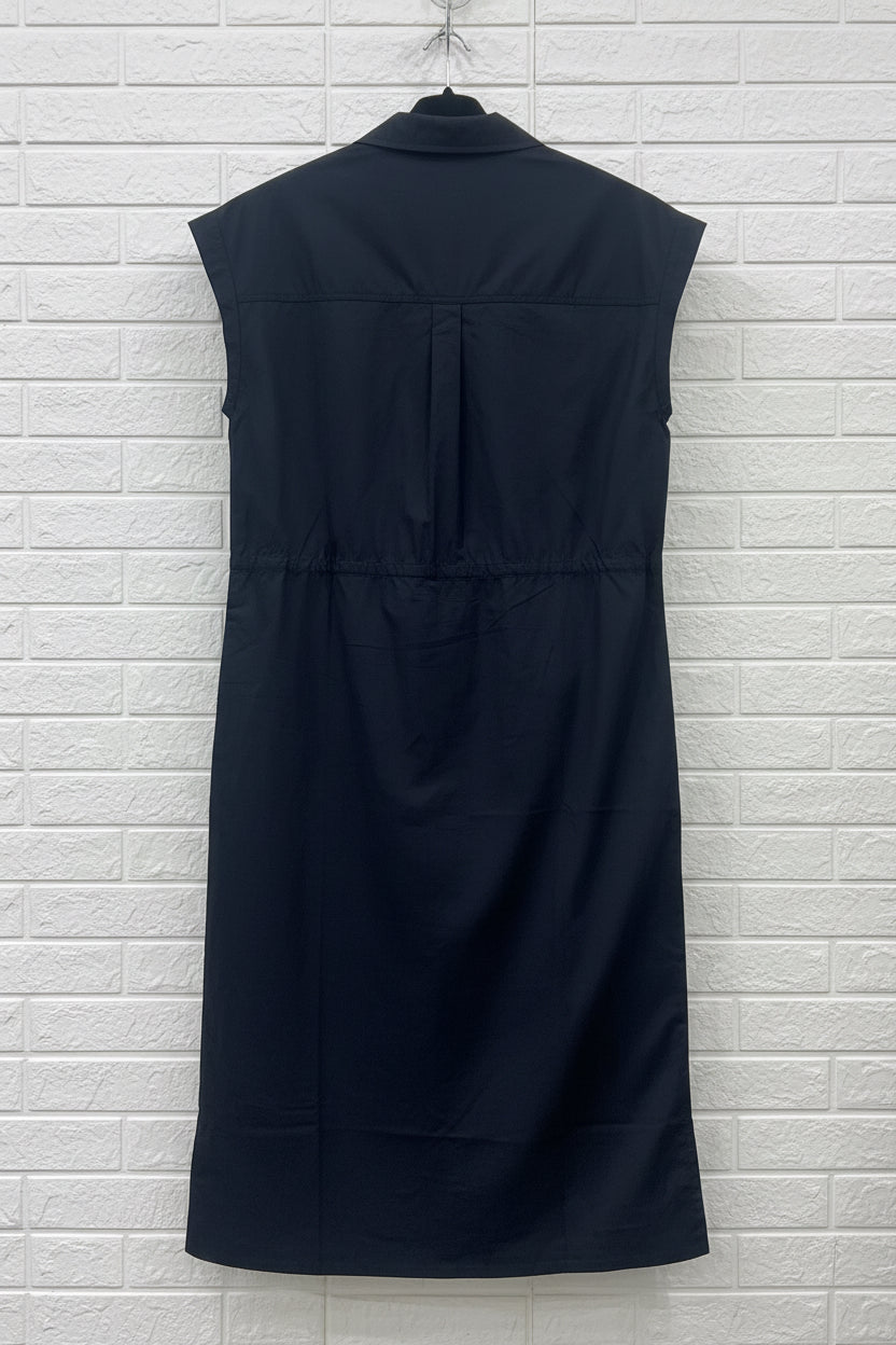 Cloth + Paper + Scissors Dress Rust Pocket Dark Navy