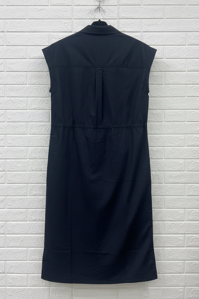 Cloth + Paper + Scissors Dress Rust Pocket Dark Navy