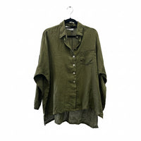 Frockk Shirt Rosie Linen Army