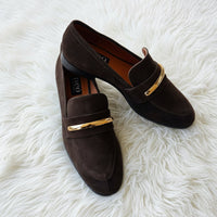 Neo Shoe Loafer Choc Suede Basket Colombia 25517-614A
