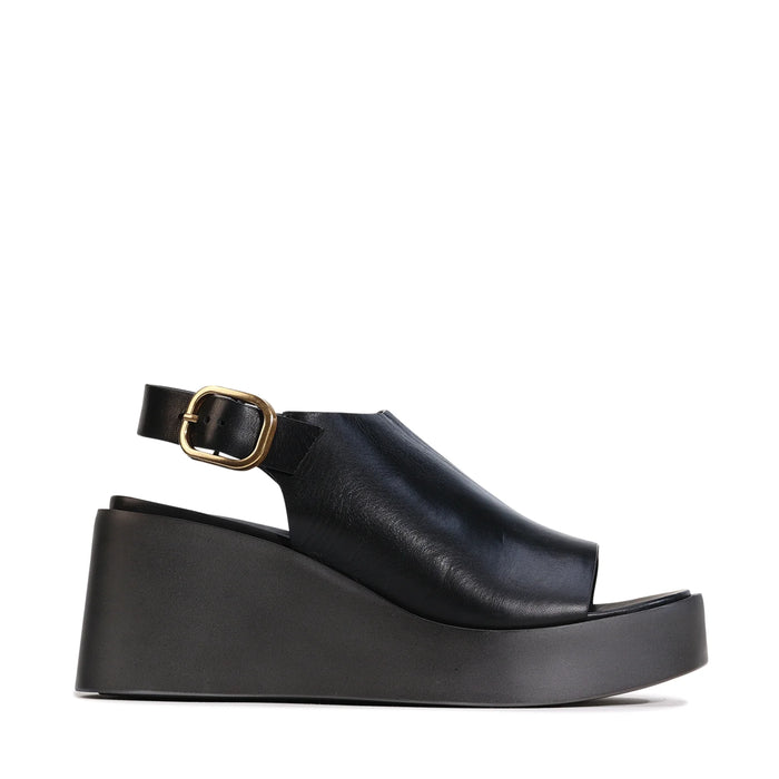 Eos Sandal Ariani Black Wedge