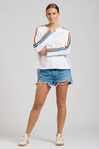 Est 1971 White Raw Tape Sweatshirt