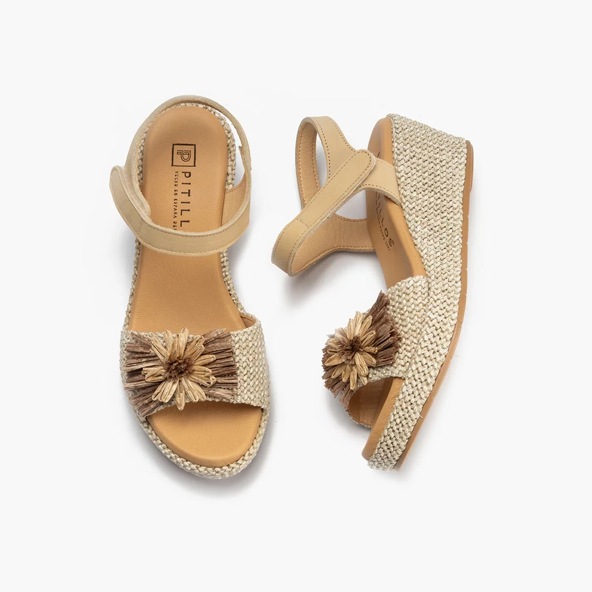 Pitillos Sandal Raffia Natural 11262