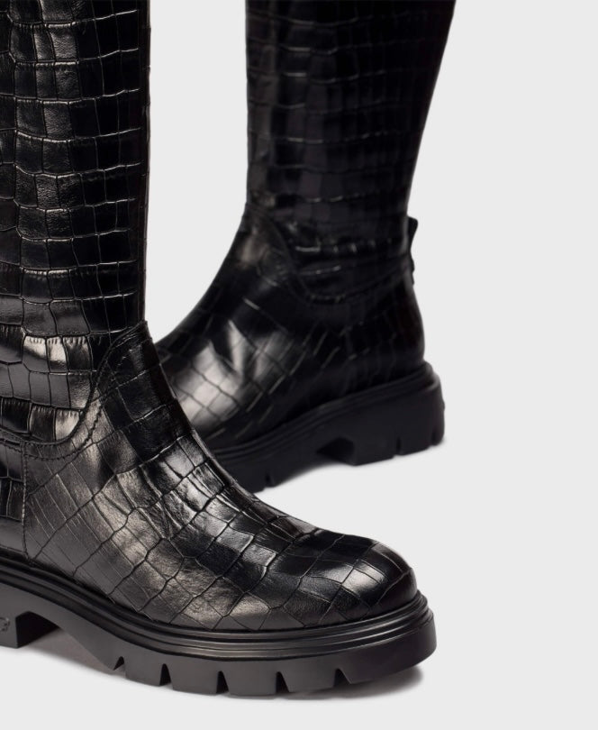 Wonders Boot Long Black 4304