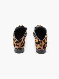 Luca Grossi Pointy Leopard Heeled Flats CH678