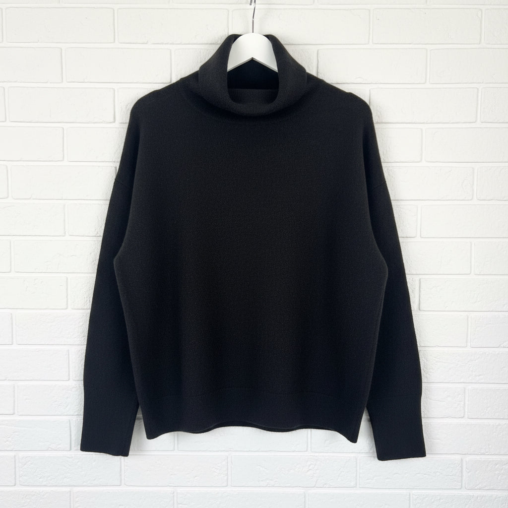 Mia Fratino Jumper Essential Roll Neck Black 26053