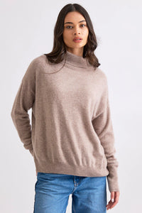 Mia Fratino Jumper Roll Neck Toast 26053